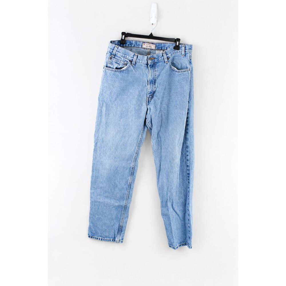 Levi Strauss Signature Relaxed Fit Jeans Mens 36x32 Light Wash 100% Cotton Y2K
